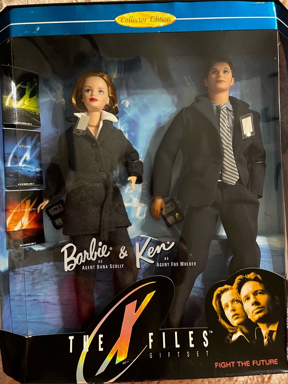 1998 Barbie & Ken Collector Edition Dolls in Black Outfits The X Files